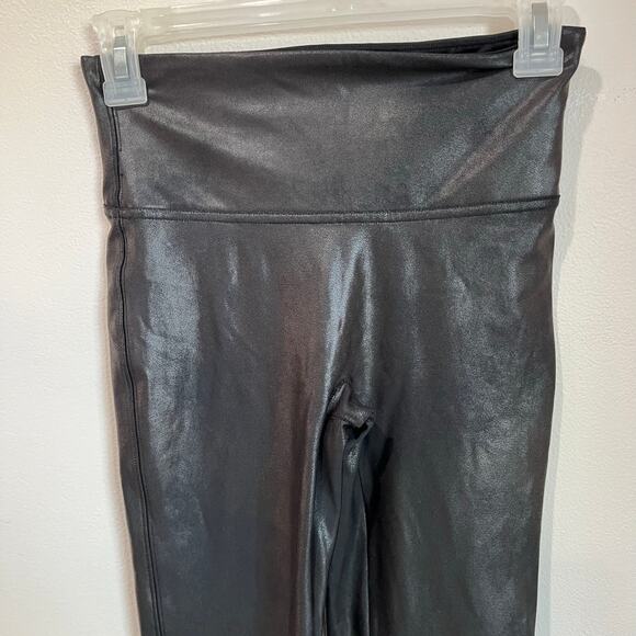 Spanx Faux Leather Black Legging SZ Small Petite - Picture 3 of 8